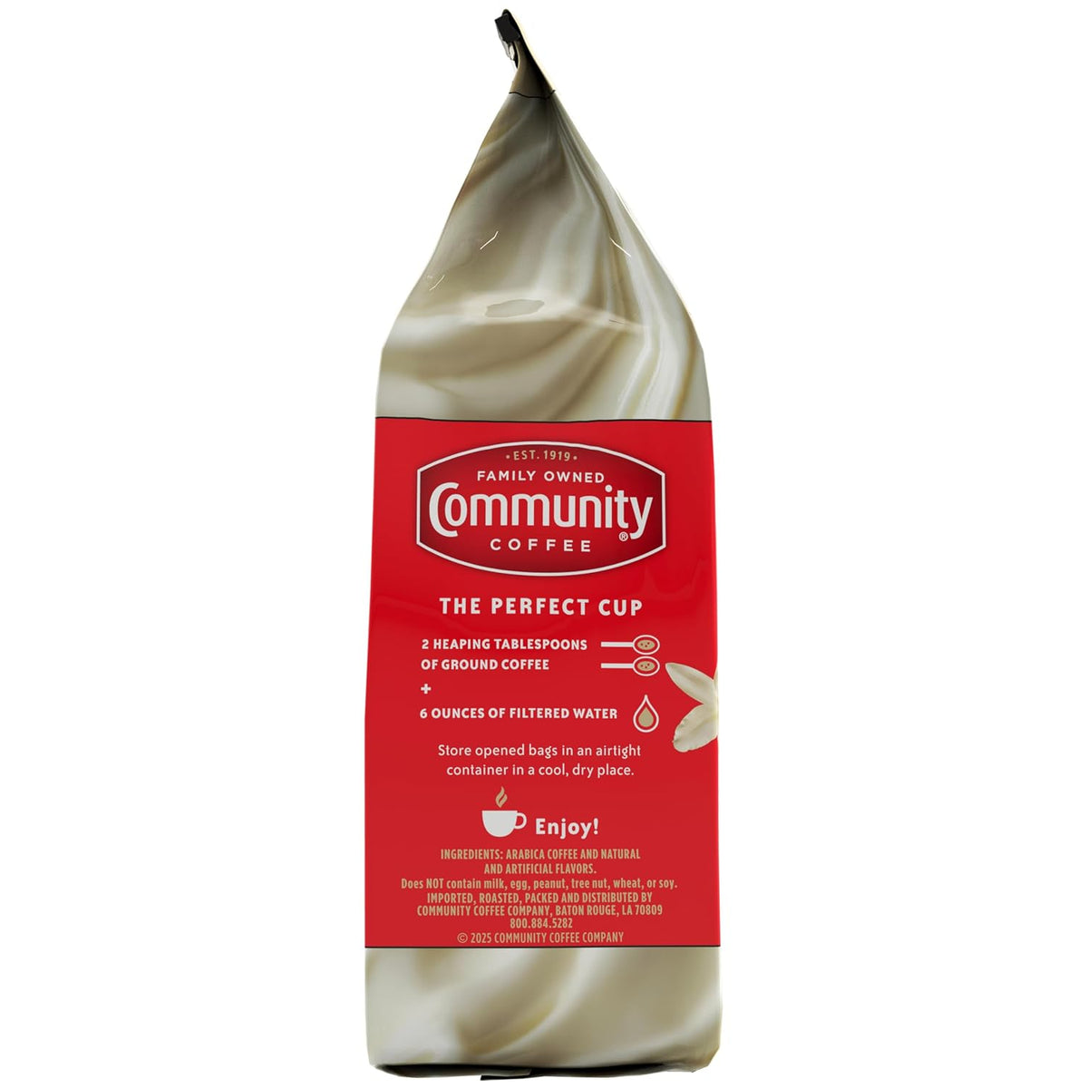 Community Coffee Cinnamon Roll Flavored Ground Coffee, Naturally Flavored, 11 Ounce (Pack of 1)