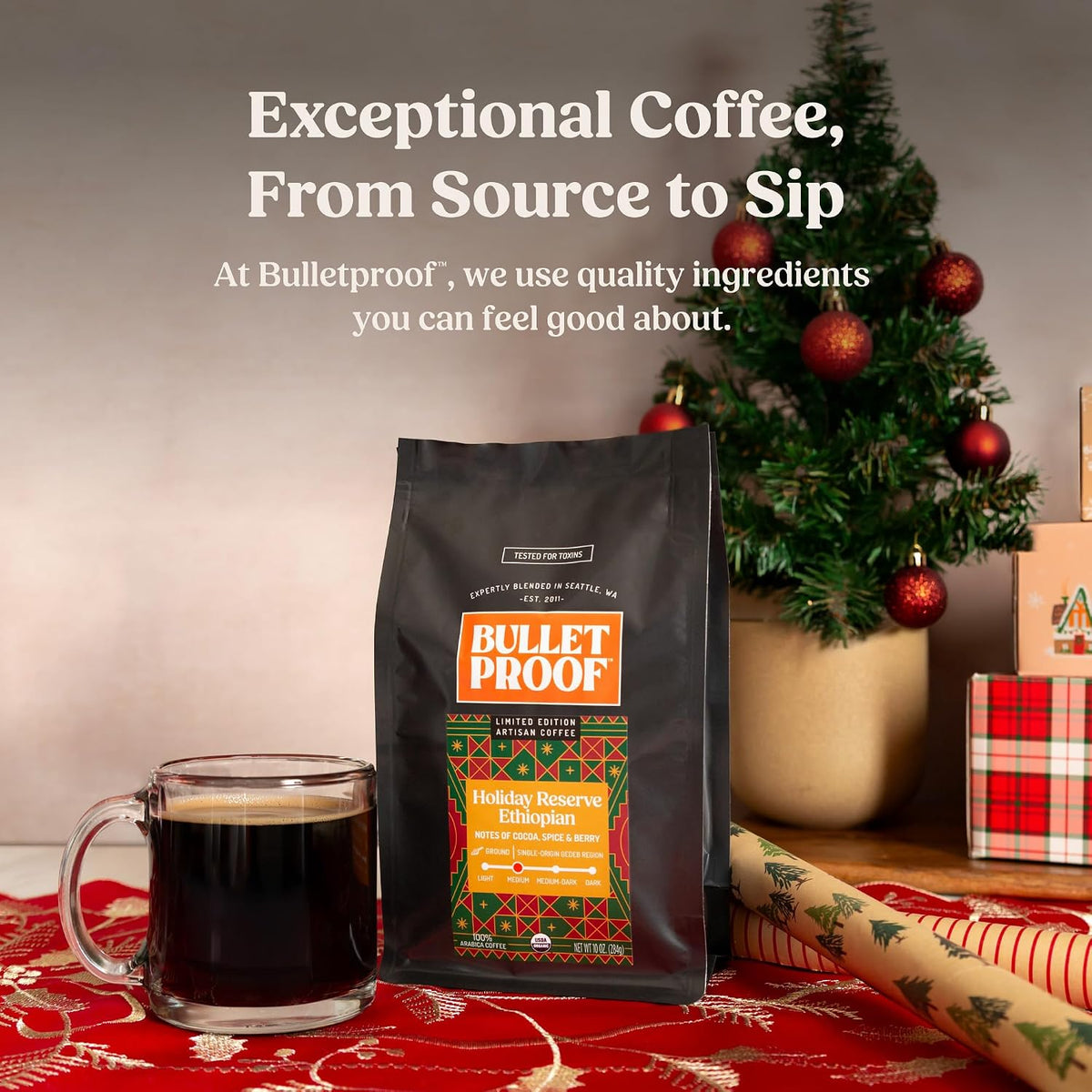 Bulletproof Original Medium Roast Ground Coffee, 12 oz