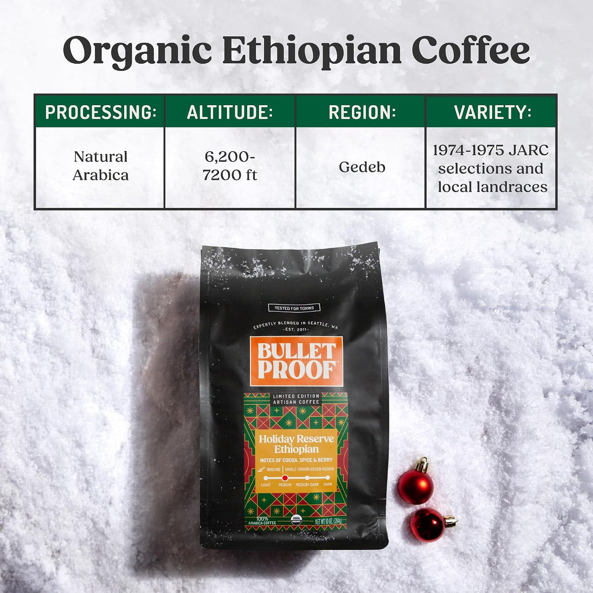 Bulletproof Original Medium Roast Ground Coffee, 12 oz