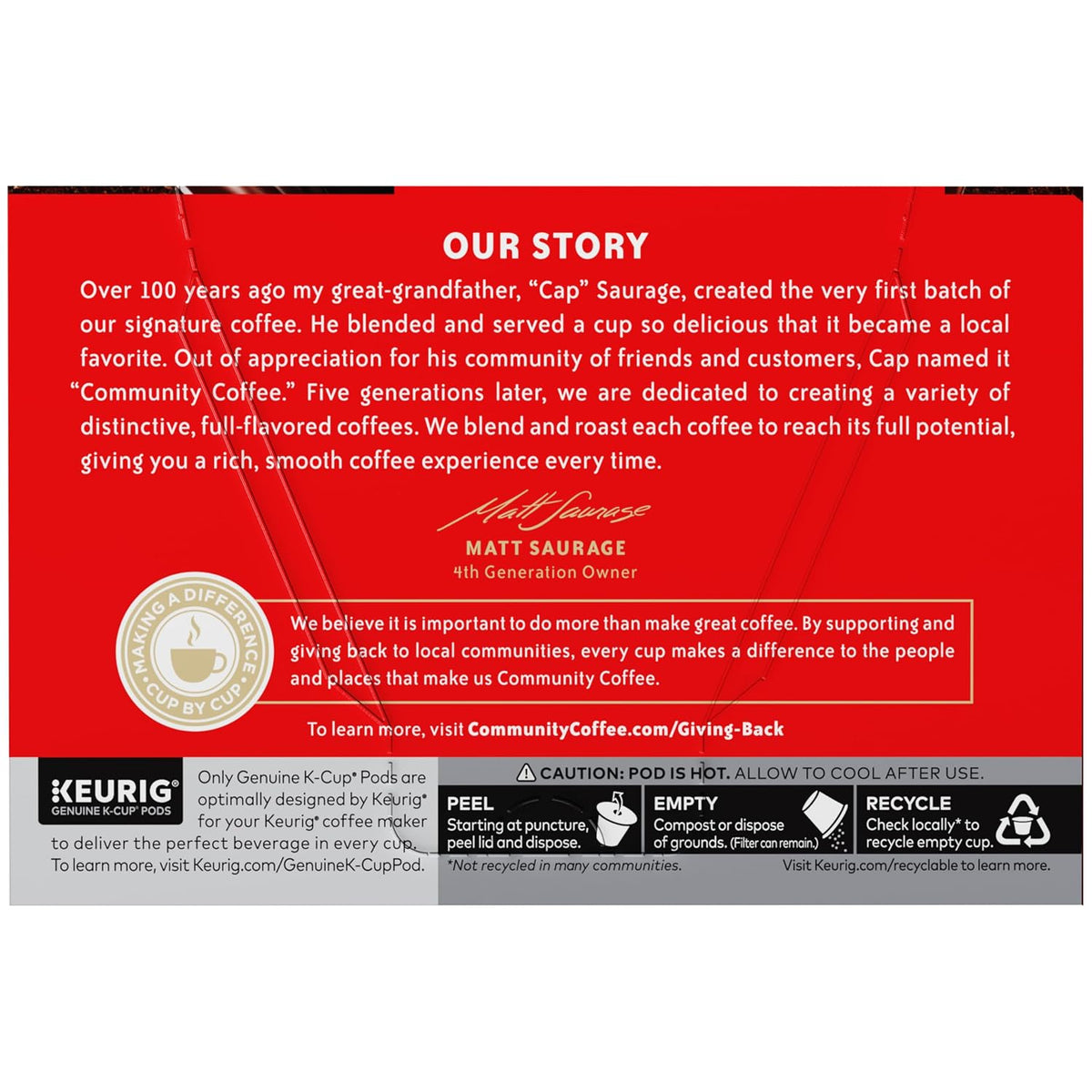 Community Coffee Caramel Cookie Butter Flavored Kcup Pods, Medium Roast, 10 Count (Pack of 1)