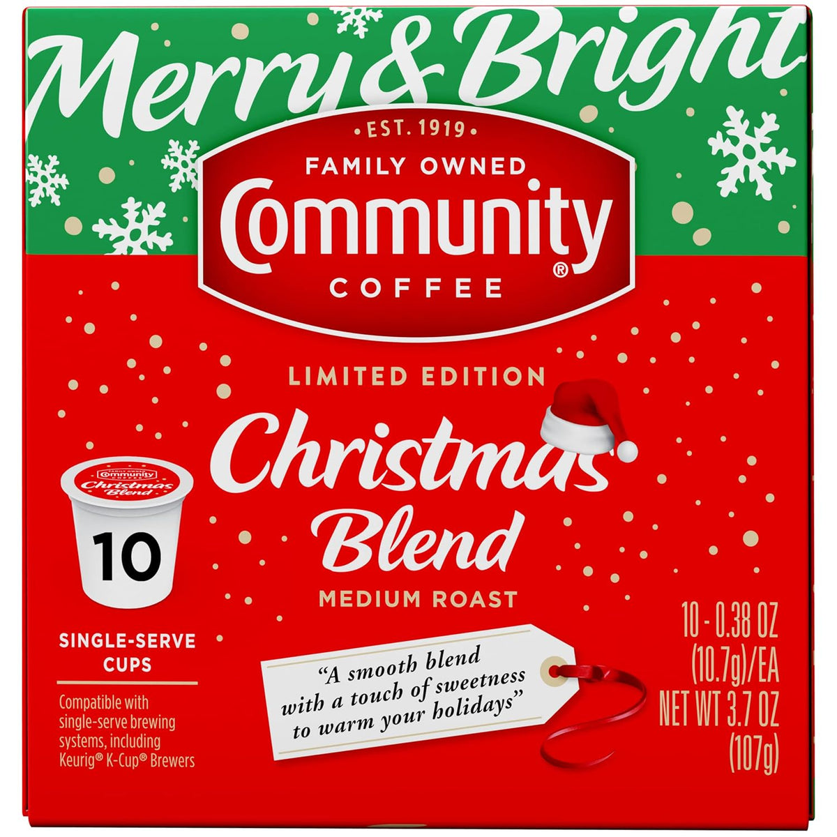 Community Coffee Caramel Cookie Butter Flavored Kcup Pods, Medium Roast, 10 Count (Pack of 1)