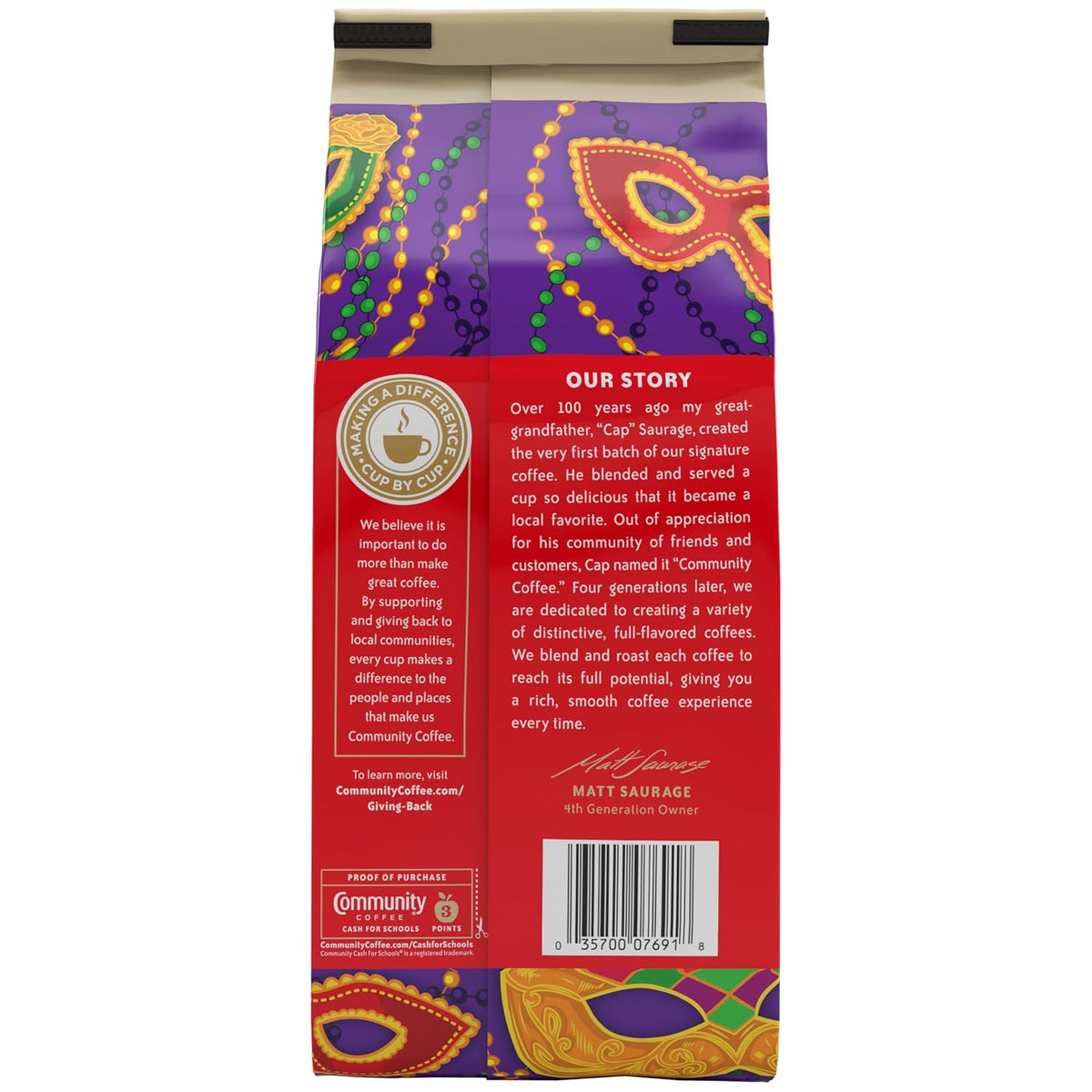 Community Coffee Cinnamon Roll Flavored Ground Coffee, Naturally Flavored, 11 Ounce (Pack of 1)