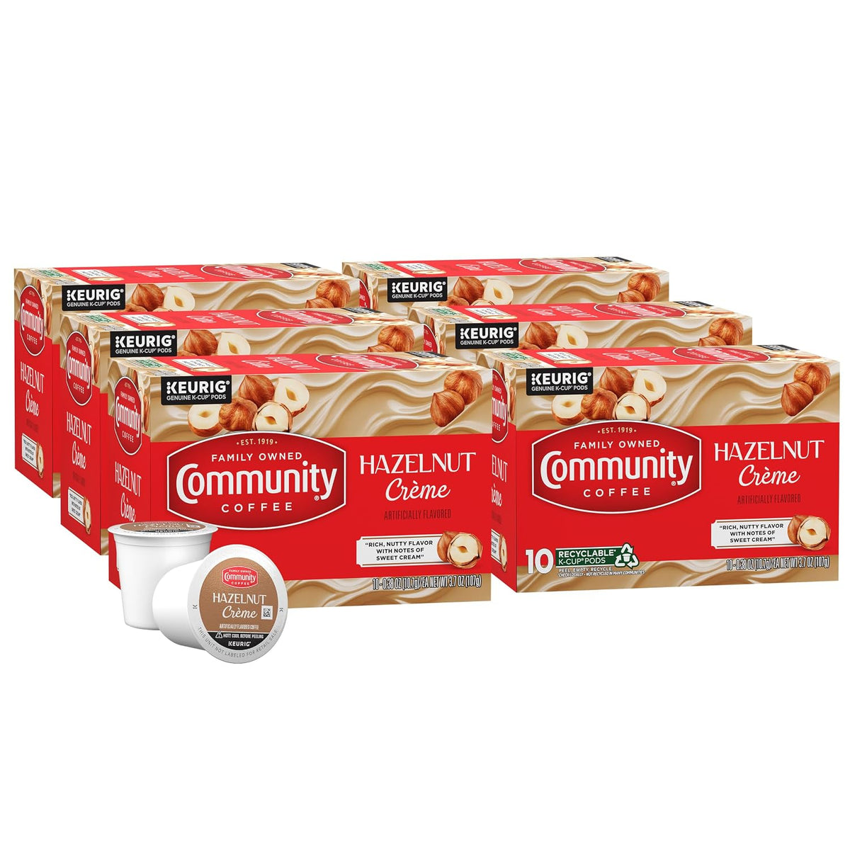 Community Coffee Caramel Cookie Butter Flavored Kcup Pods, Medium Roast, 10 Count (Pack of 1)