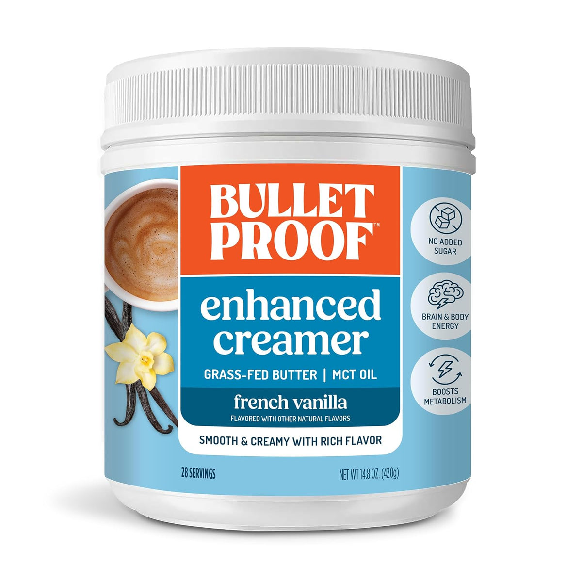 Bulletproof Original Keto Coffee Creamer w/MCT Oil, 14.8 oz