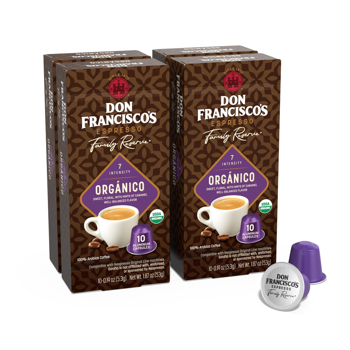 Don Francisco's Don Francisco's and Cafe La Llave Espresso Capsule Variety