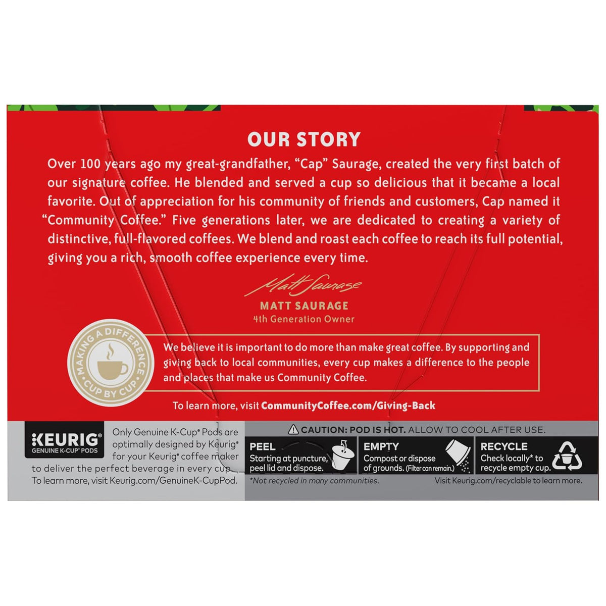 Community Coffee Caramel Cookie Butter Flavored Kcup Pods, Medium Roast, 10 Count (Pack of 1)