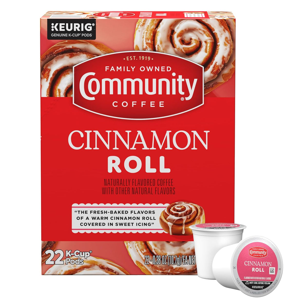 Community Coffee Caramel Cookie Butter Flavored Kcup Pods, Medium Roast, 10 Count (Pack of 1)