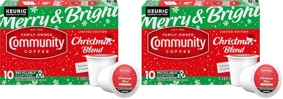 Community Coffee Caramel Cookie Butter Flavored Kcup Pods, Medium Roast, 10 Count (Pack of 1)