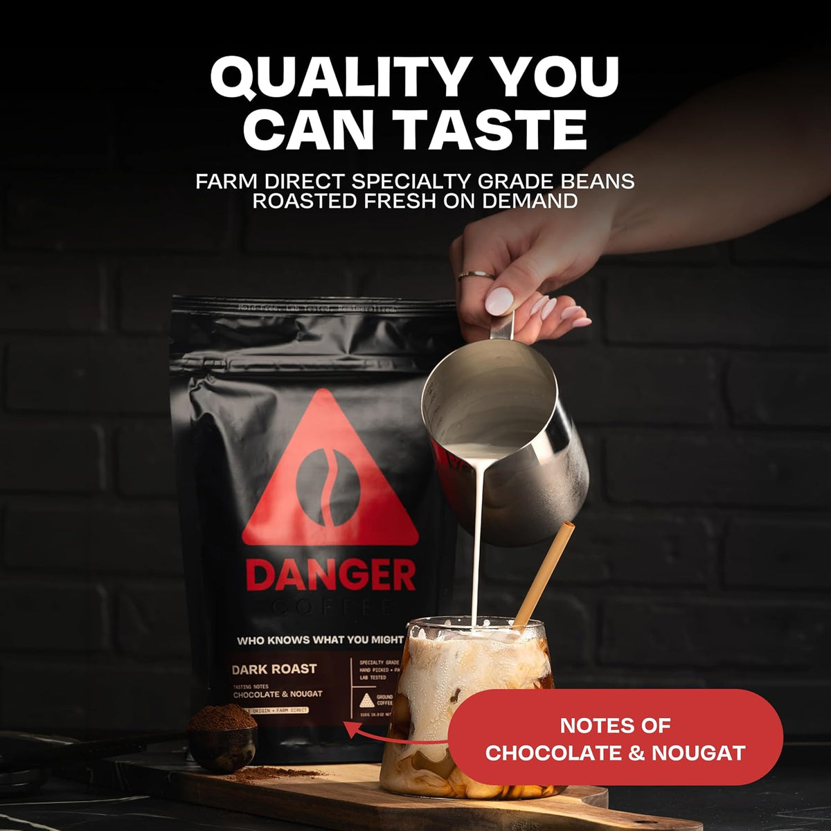 Danger Coffee Ground Mold Free Coffee by Dave Asprey | Medium Roast 10.9 oz