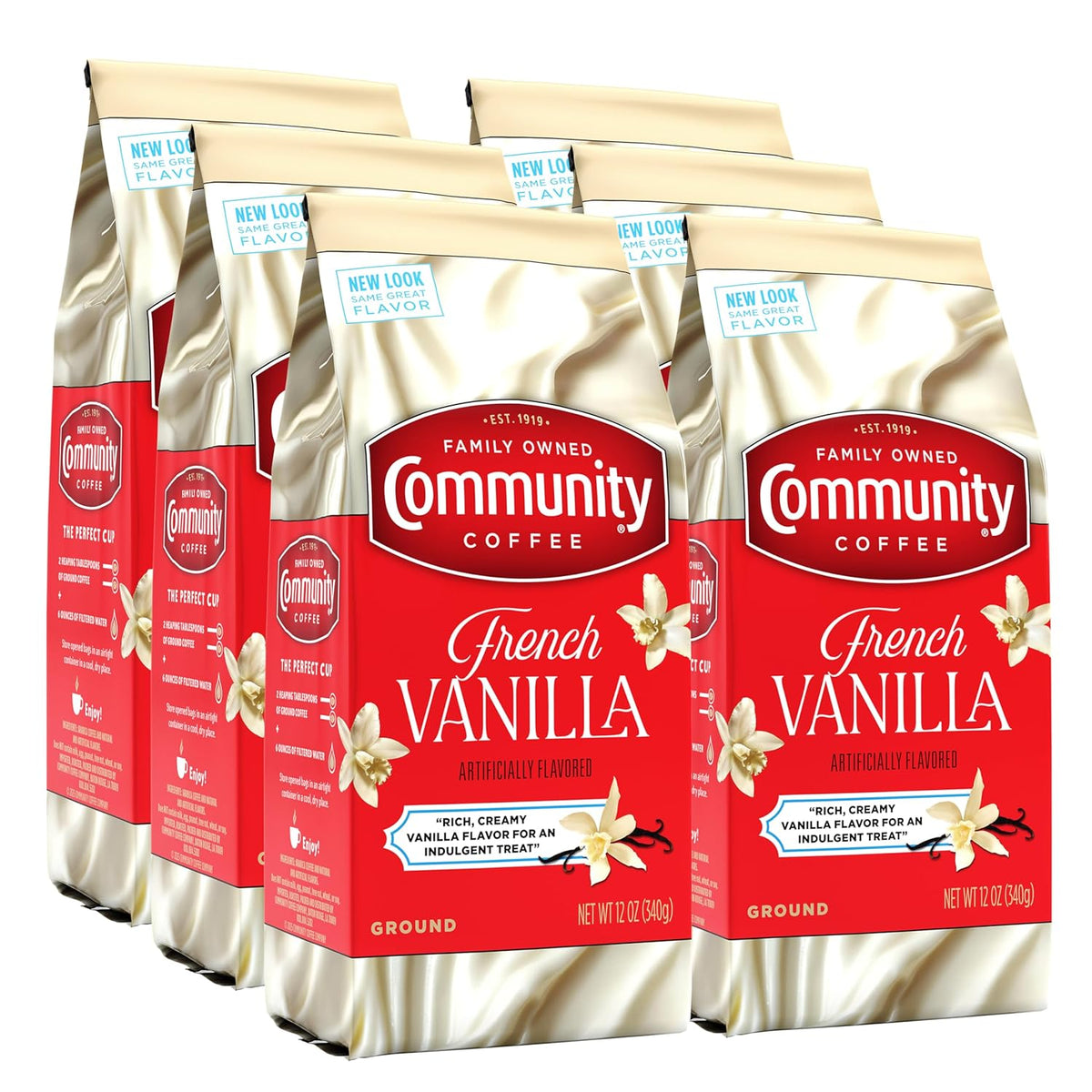 Community Coffee Cinnamon Roll Flavored Ground Coffee, Naturally Flavored, 11 Ounce (Pack of 1)