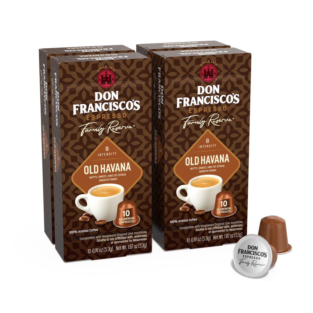 Don Francisco's Don Francisco's and Cafe La Llave Espresso Capsule Variety