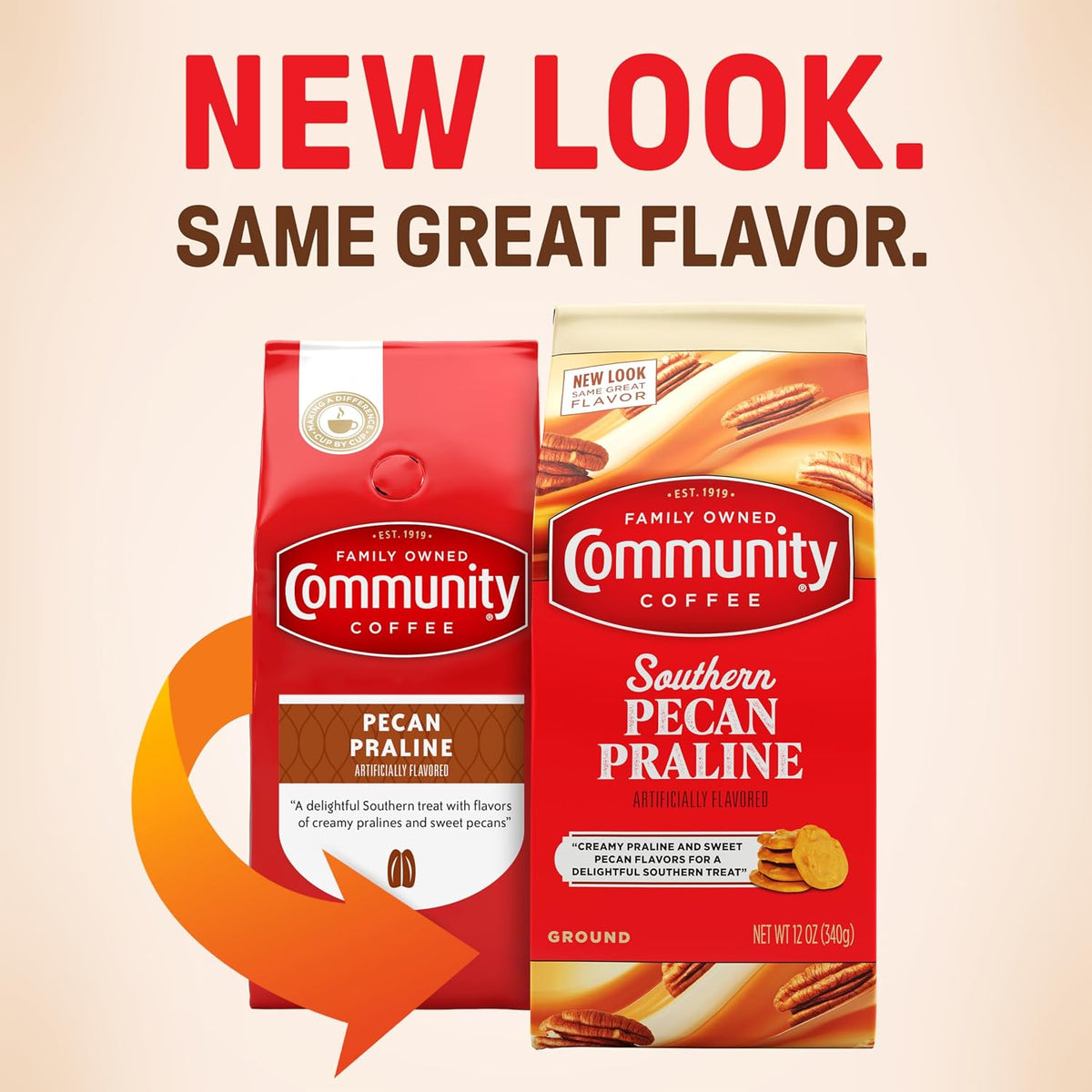 Community Coffee Cinnamon Roll Flavored Ground Coffee, Naturally Flavored, 11 Ounce (Pack of 1)