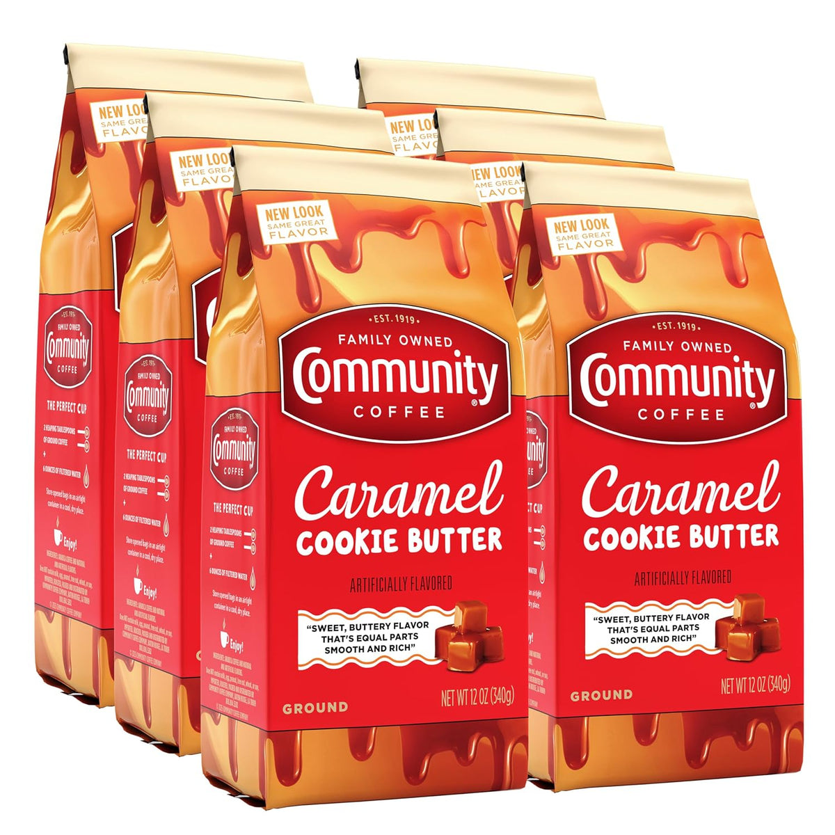 Community Coffee Cinnamon Roll Flavored Ground Coffee, Naturally Flavored, 11 Ounce (Pack of 1)