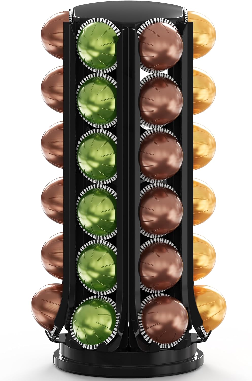 Deco Brothers VertuoLine Pod Holder, 360° Turntable Rotating Pod Carousel