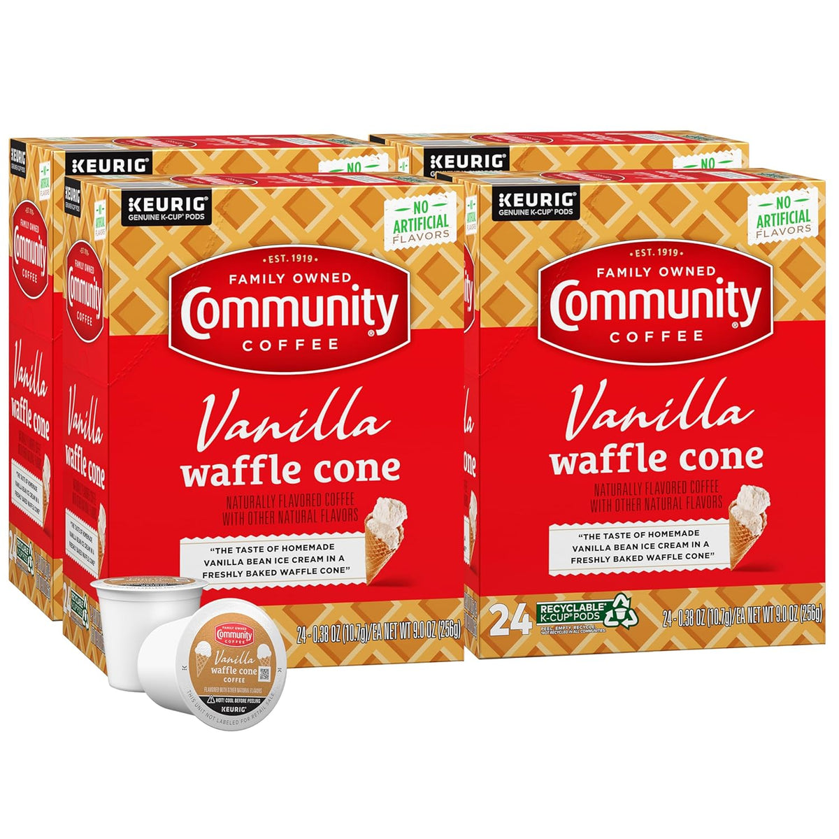 Community Coffee Caramel Cookie Butter Flavored Kcup Pods, Medium Roast, 10 Count (Pack of 1)