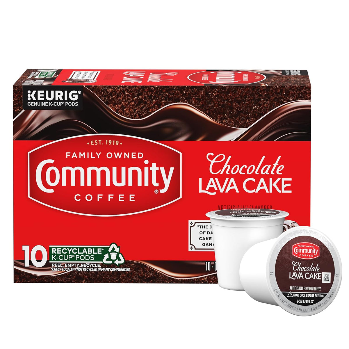 Community Coffee Caramel Cookie Butter Flavored Kcup Pods, Medium Roast, 10 Count (Pack of 1)