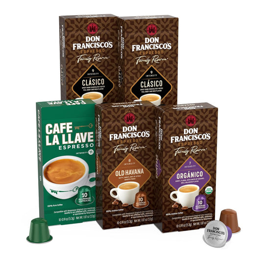 Don Francisco's Don Francisco's and Cafe La Llave Espresso Capsule Variety