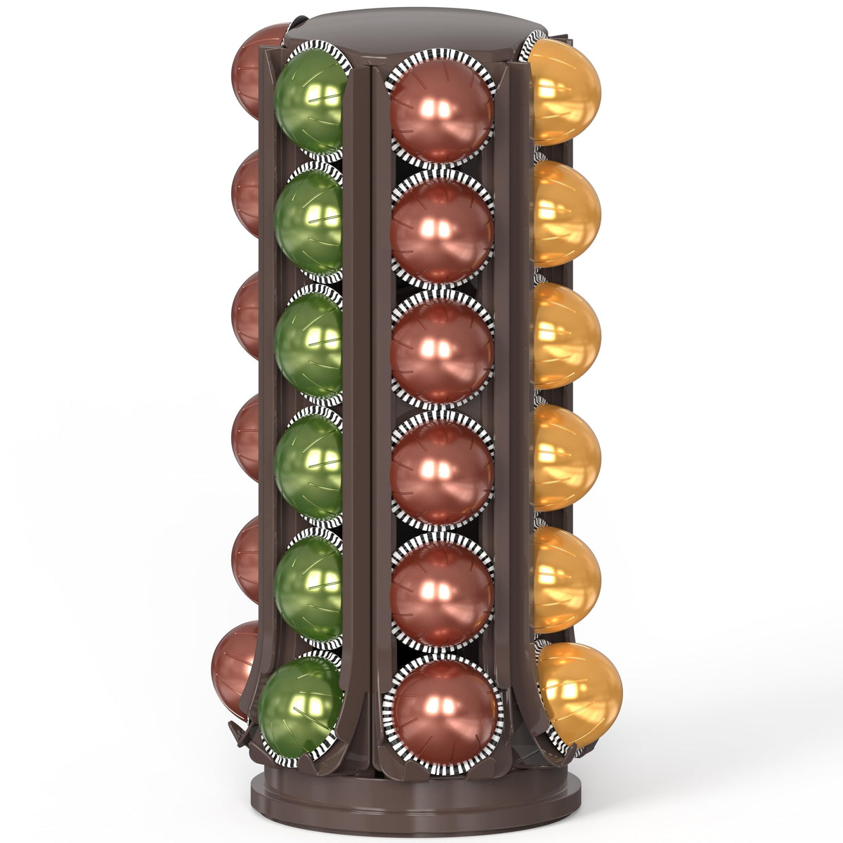 Deco Brothers VertuoLine Pod Holder, 360° Turntable Rotating Pod Carousel
