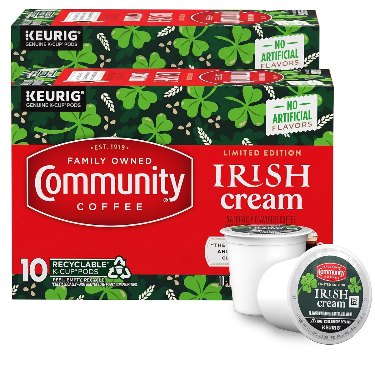 Community Coffee Caramel Cookie Butter Flavored Kcup Pods, Medium Roast, 10 Count (Pack of 1)