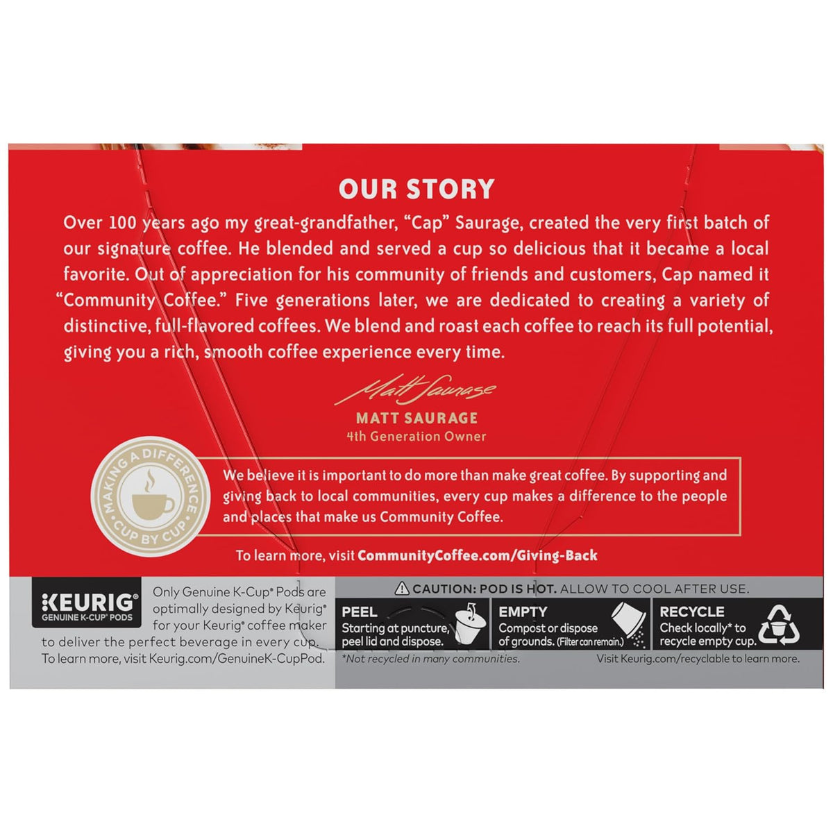 Community Coffee Caramel Cookie Butter Flavored Kcup Pods, Medium Roast, 10 Count (Pack of 1)
