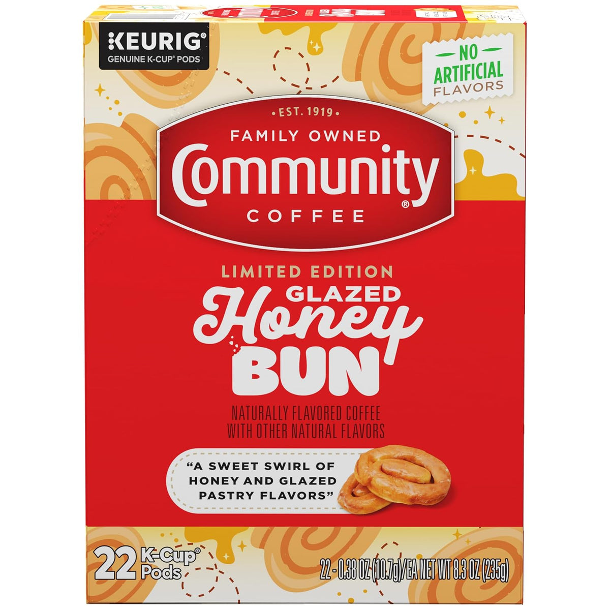 Community Coffee Caramel Cookie Butter Flavored Kcup Pods, Medium Roast, 10 Count (Pack of 1)