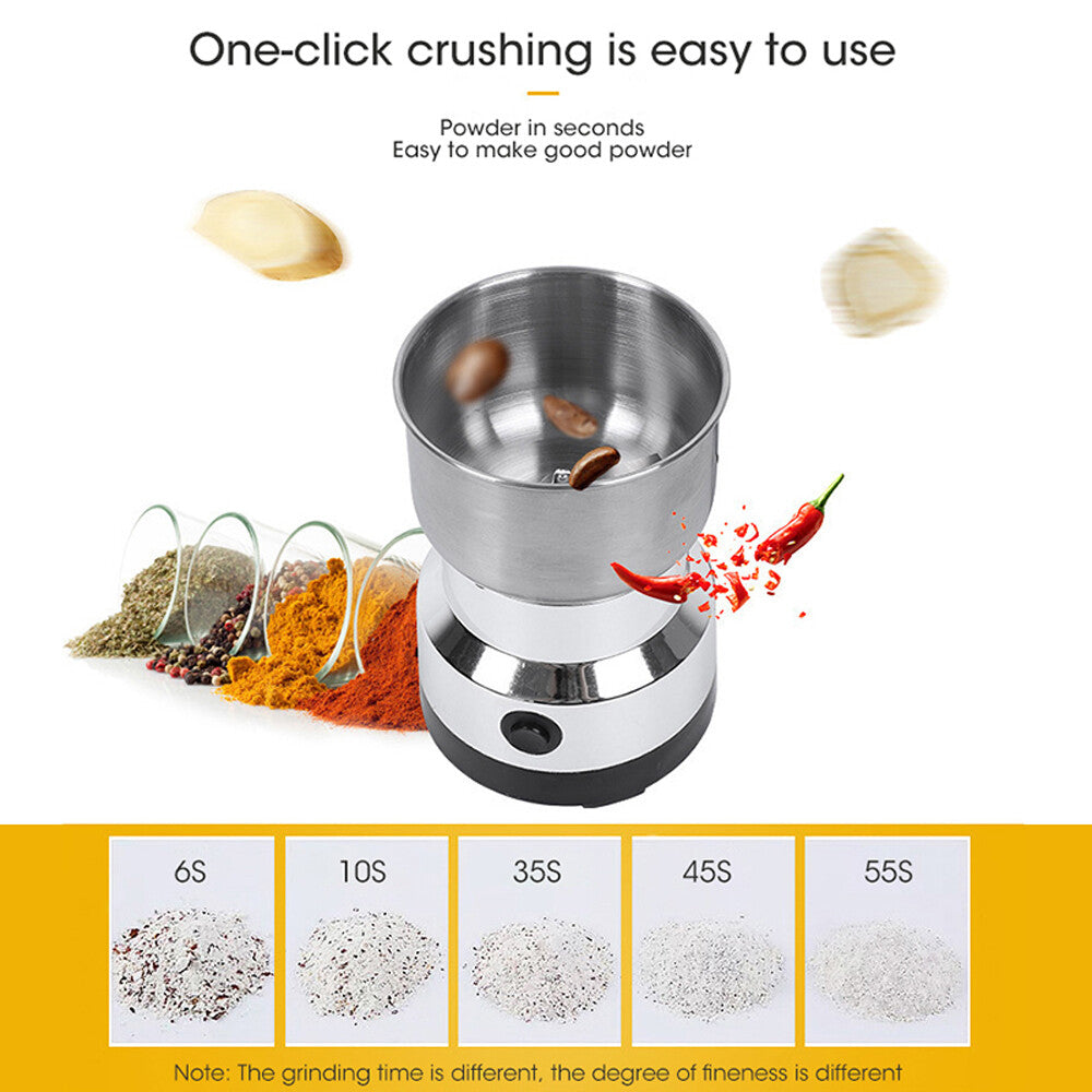 Electric Coffee Bean Grinder Nut Seed Herb Grind Spice Crusher Mill Blender US