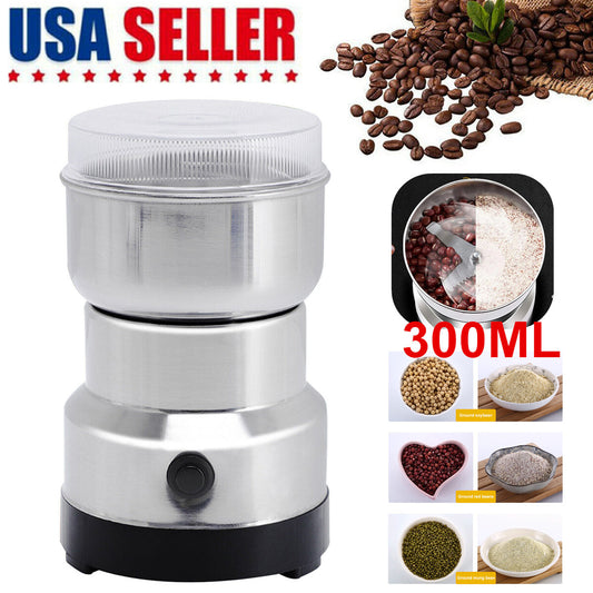 Electric Coffee Bean Grinder Nut Seed Herb Grind Spice Crusher Mill Blender US