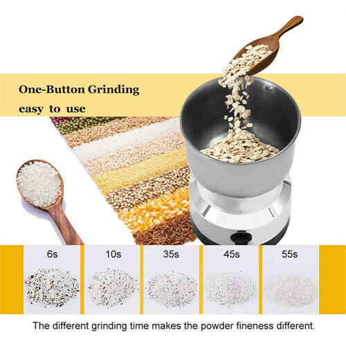 Electric Coffee Bean Grinder Nut Seed Herb Grind Spice Crusher Mill Blender New