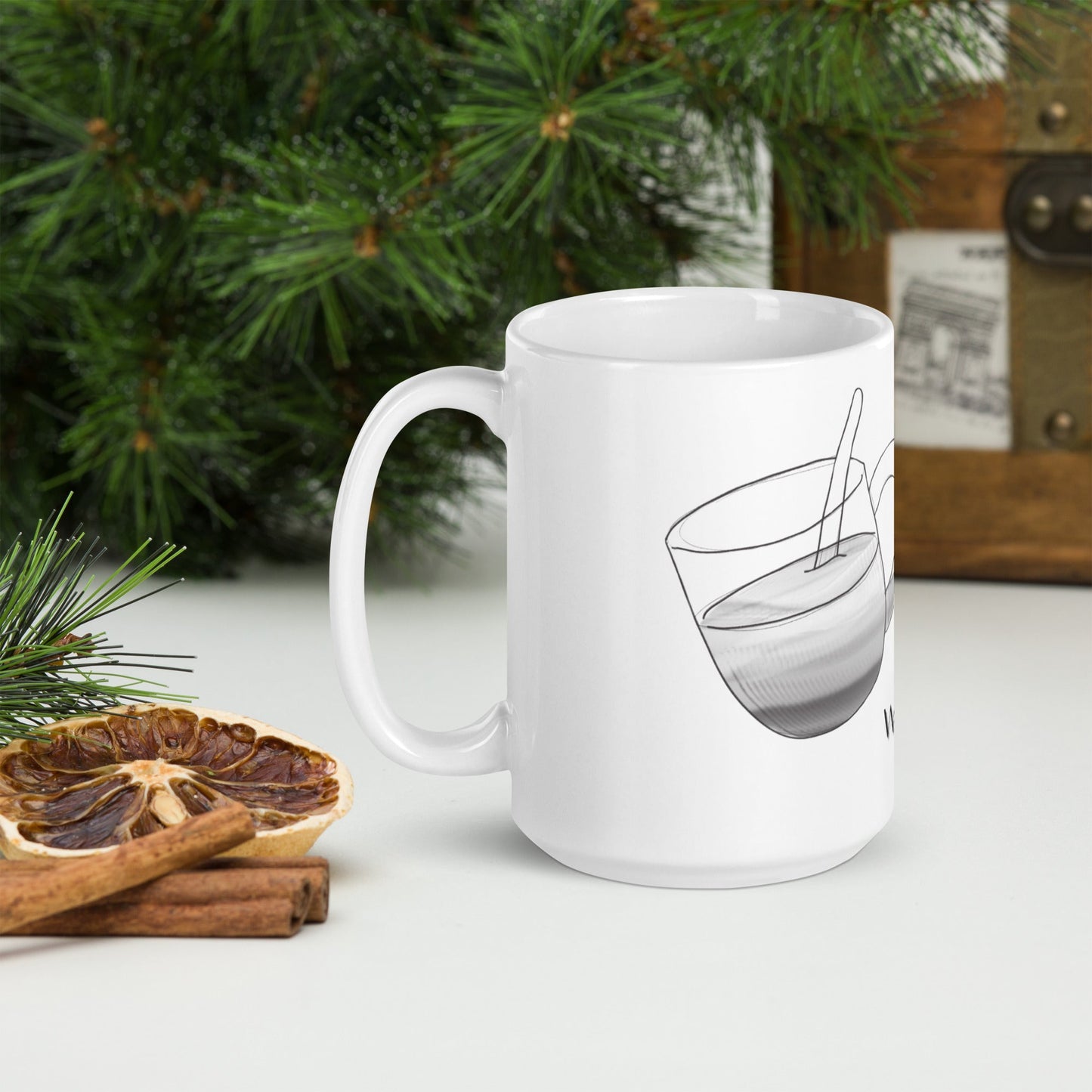 Coffee Time White glossy mug